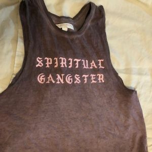 Muscle tank, beautiful maroon-ish color.